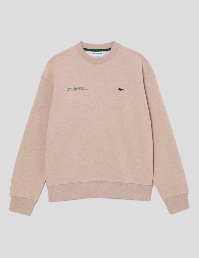 Maglia in misto tuta beige